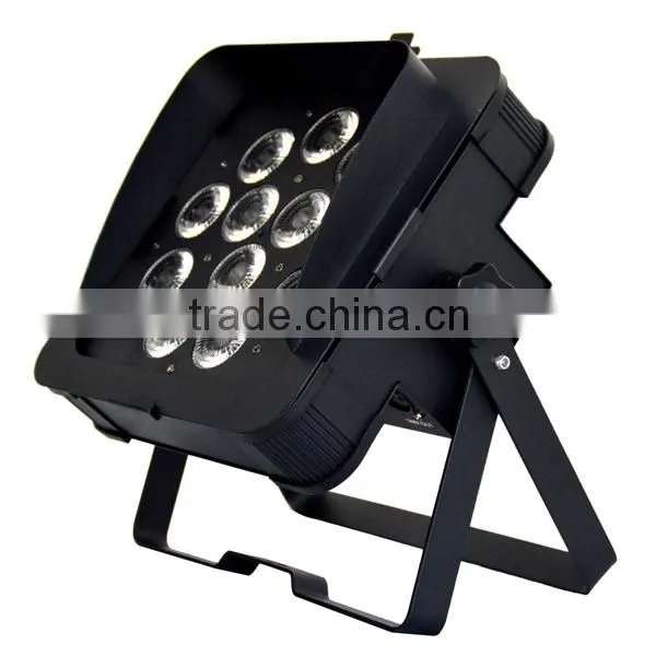 12x18W 6 IN 1 IR Remote control LED slim par 64 can