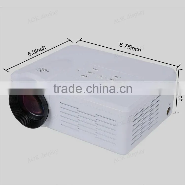 Mini Micro Projector Home Cinema with LED,1500 Lumens, Pocket Size,HDMI,USB,IR,SD,TV,Mini-VGA, 30,000 Hour LED Life,Media Player
