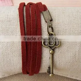 Retro style roll up school pencil bag/pencil case with rope