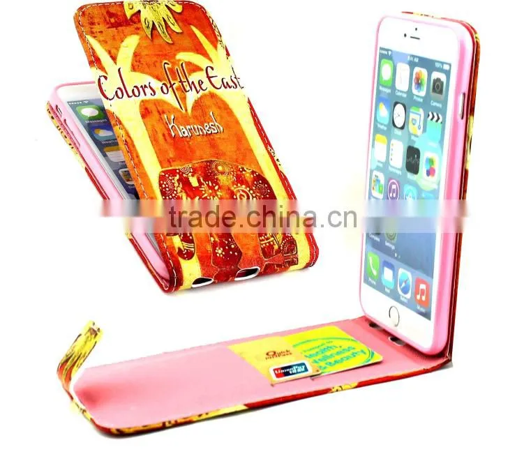 2015 Newest Owel Printings Phone Case Lift Flip Leather Case With Card Slot For iPhone 6