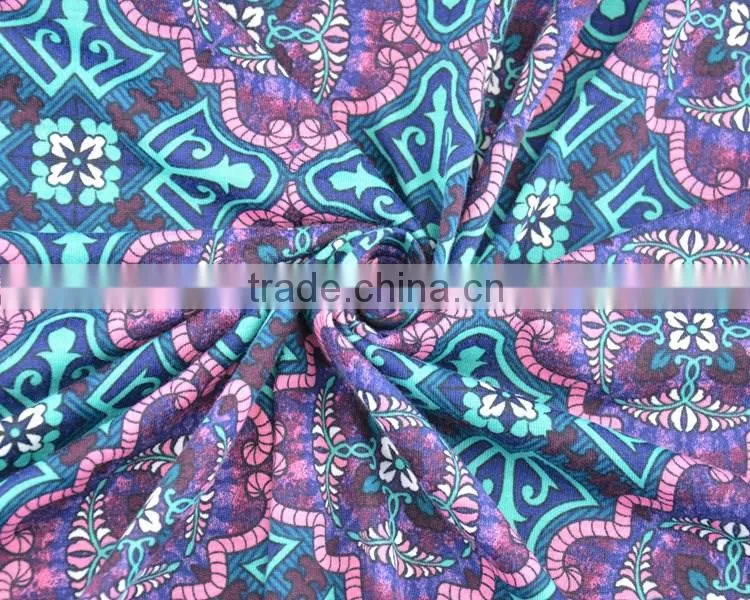 Jiufan textile custom polyester printed shirts fabric