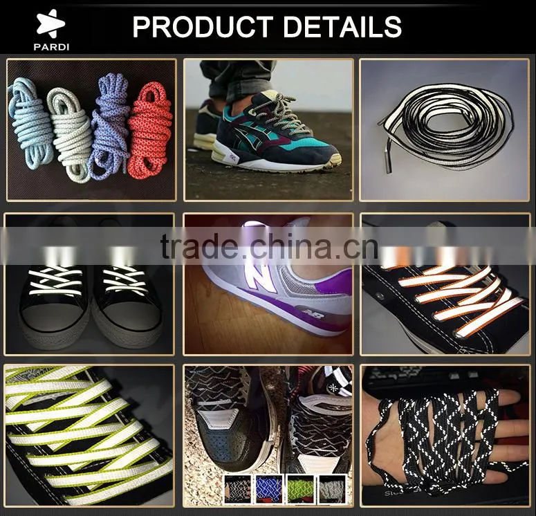 Clubbing 3M light reflective shoe laces reflects light in the dark