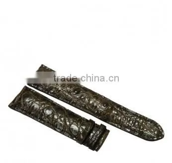 Crocodile leather watchband SCRWC-014