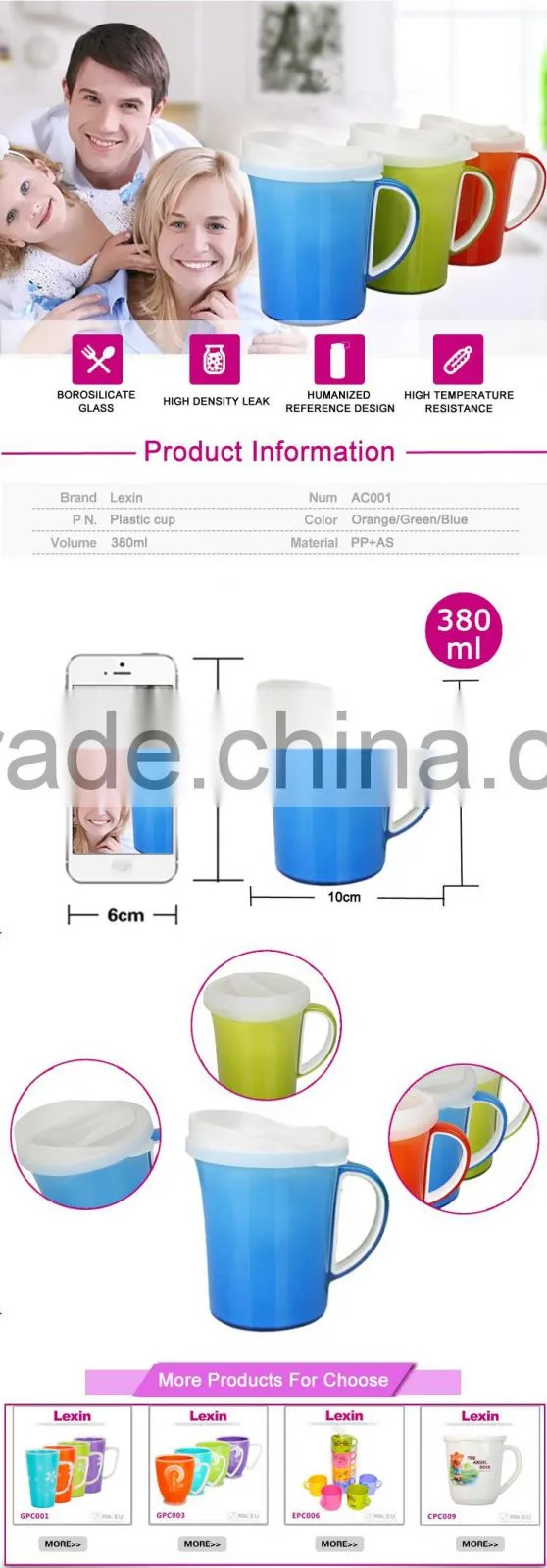 reusable plastic bubble tea cup and saucer for Drinks sale