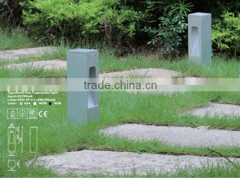 High lumen small-size 2w led bollard light
