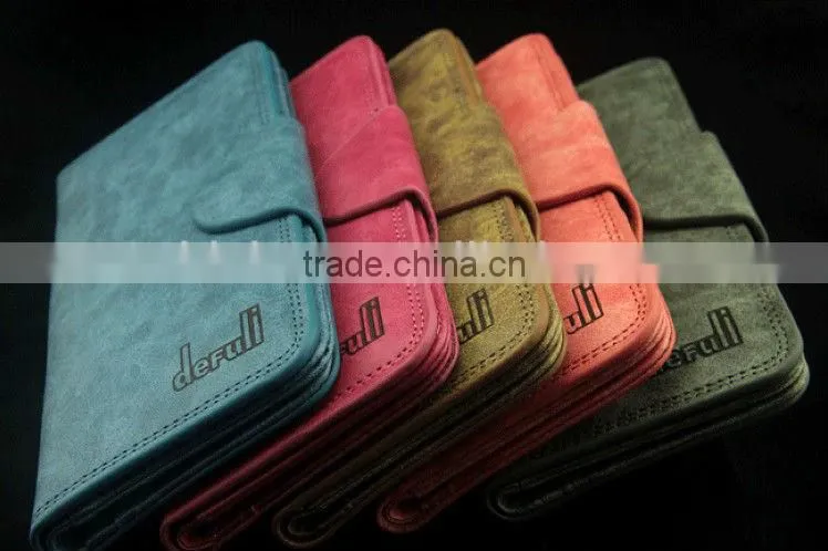 fashion colorful genuine leather purses with customized logo for women