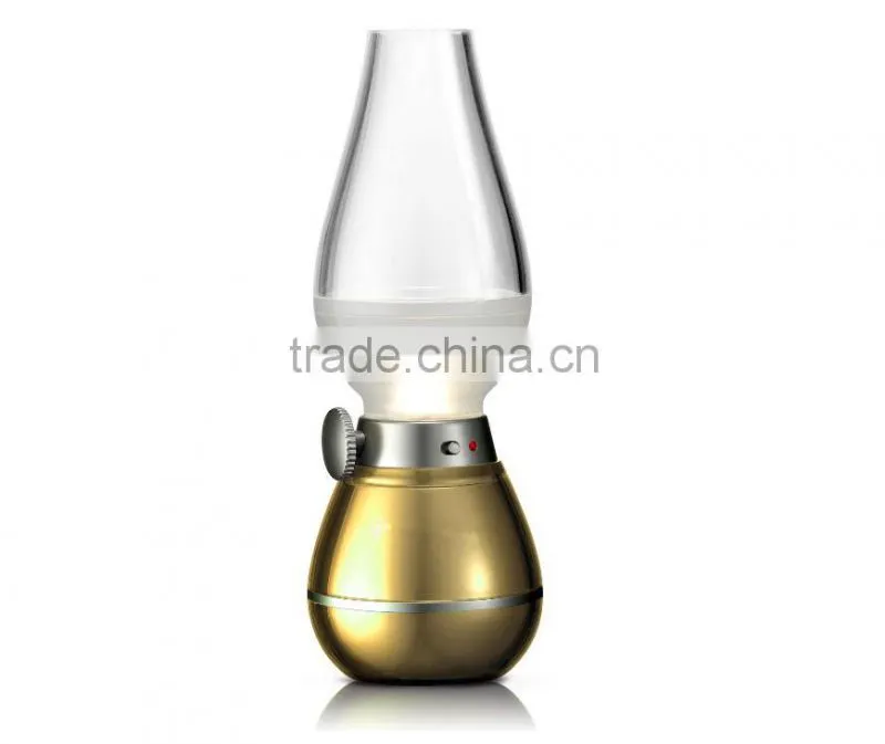 Colorful Wireless Blowing Control Kerosene Oil Desgin LED Lamp