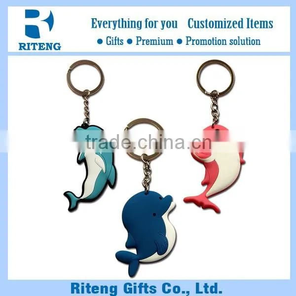 Customized Dolphin Keyring For Promotion