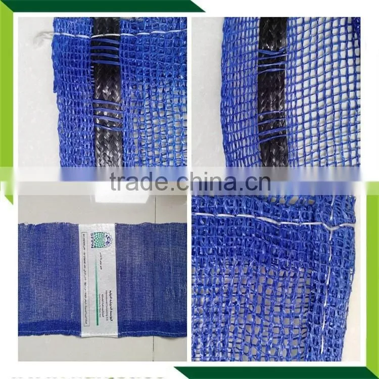 Raschel Packing Bag Fruit and Vegetable Mesh Bag , HDPE orange raschel knitted net,wholesale factory PE raschel mesh bag