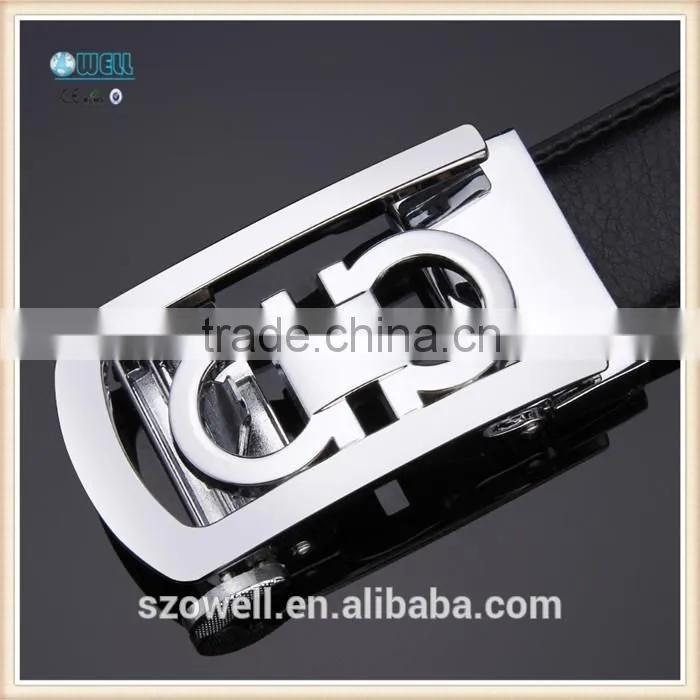 Fashion belt man belt customized alloy men's skinny belt buckle
