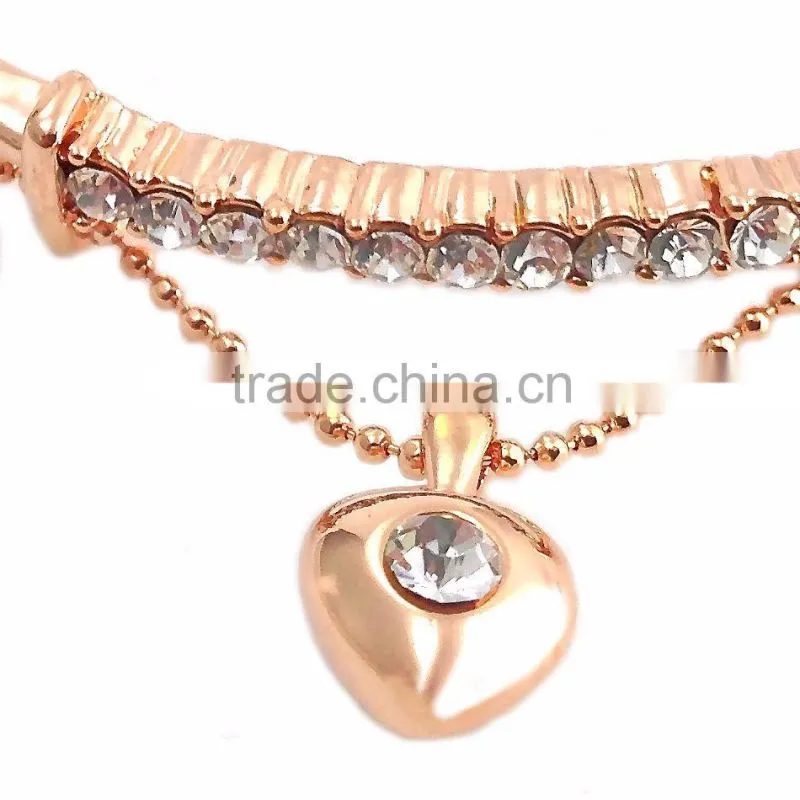 fashion 18K gold plated wholesale alloy gold plated bracelet