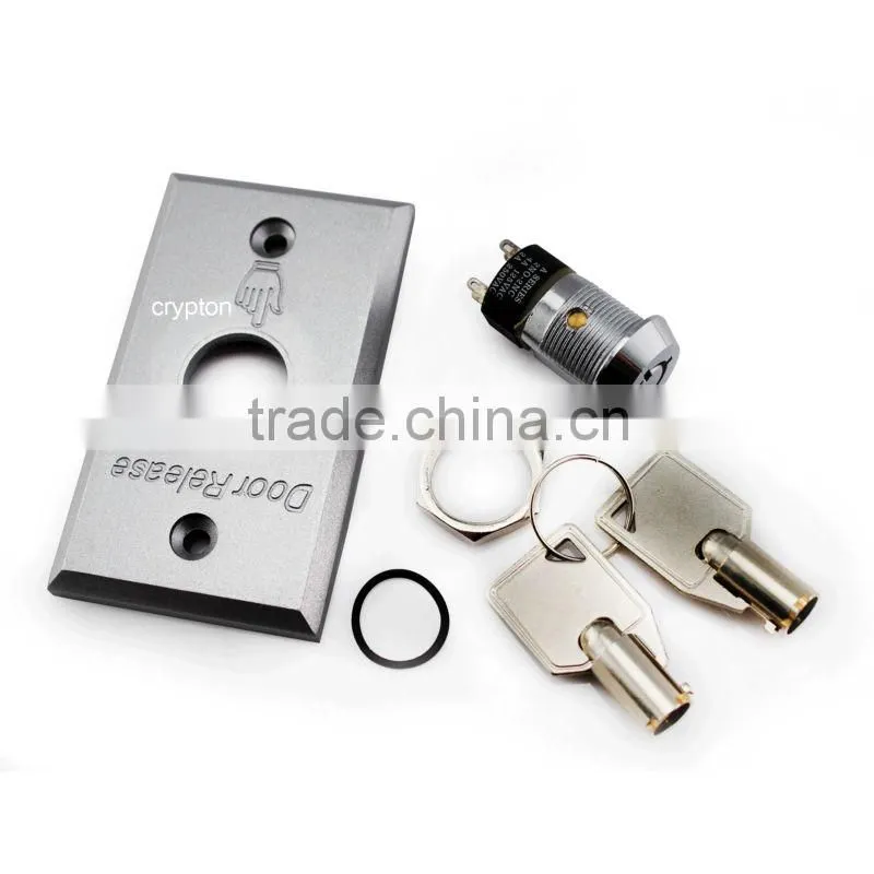 Lock Resistance less than200MA exit push button EB-30 Surface waterproof and anti-copy key Aluminium alloy emergency switch lo