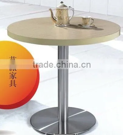 metal frame table round melamine coffee table YT18M