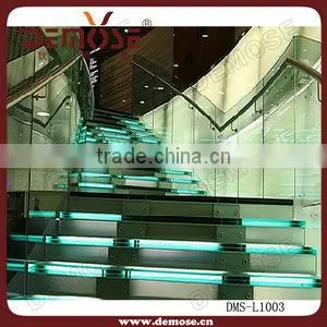 decorative led lights glass stairs price for small houses