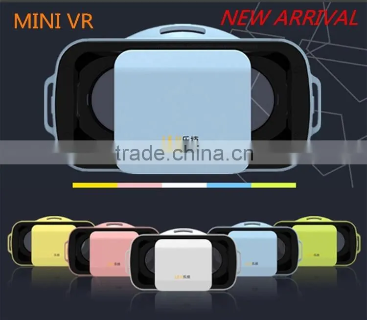2016 latest design amazing movie ABS leji mini VR headsets