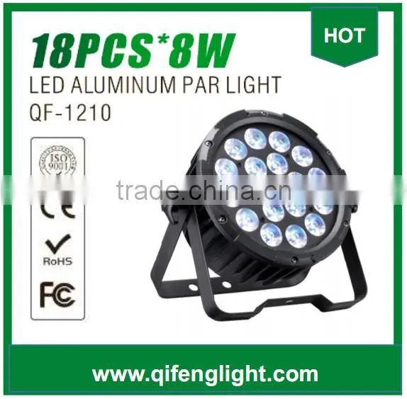 QF-1210 LED Aluminum par led stage lighting 18pcs*8w 4 in 1