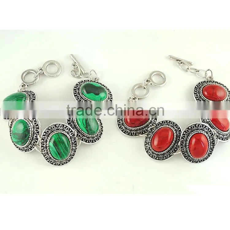peacock hand made gemstone bracelet, gemstone chip bracelets