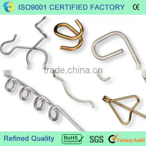 Stainless steel or high carbon deformed wire springs
