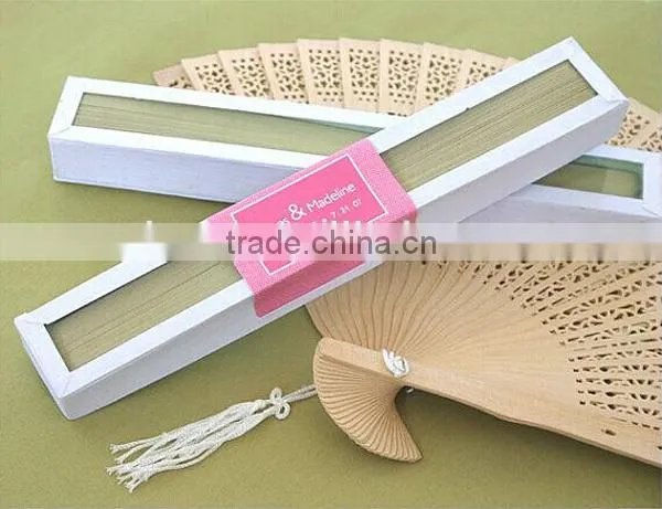 Beautiful Gift Wedding Fan/ Personalized Fan Wedding Decoration/ High Quality Sandalwood Fan Wedding Favors
