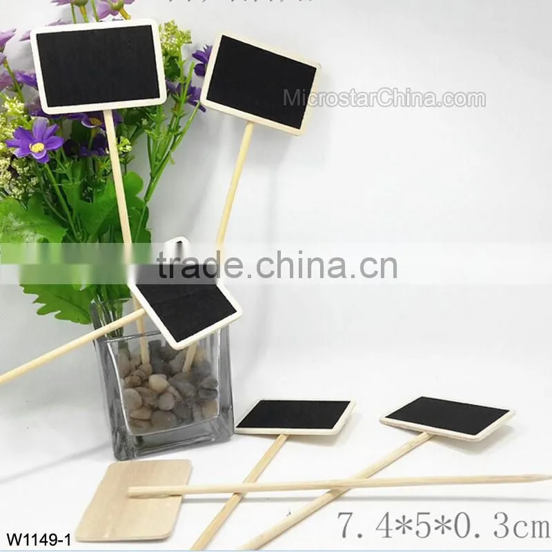 Creative mini blackboard inserted card standard price tag floral decoration inserted card seat license
