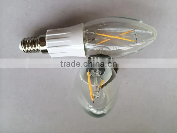 360degree COB 2w Filament bulb E14 base