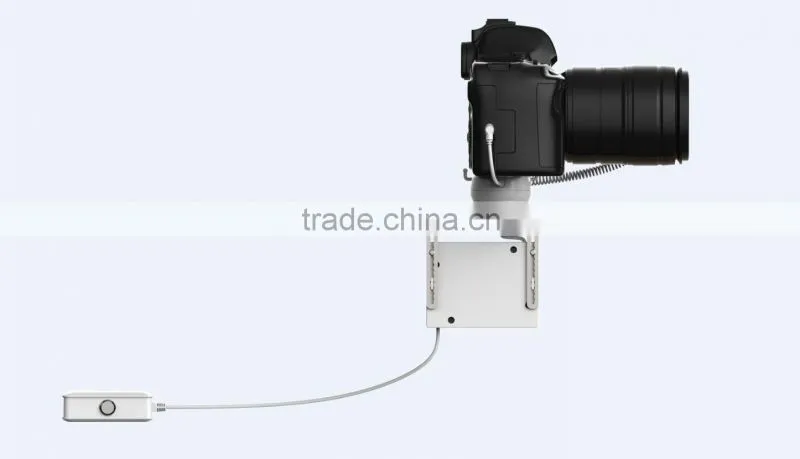 New anti-theft equipment with charge function for camera shop display