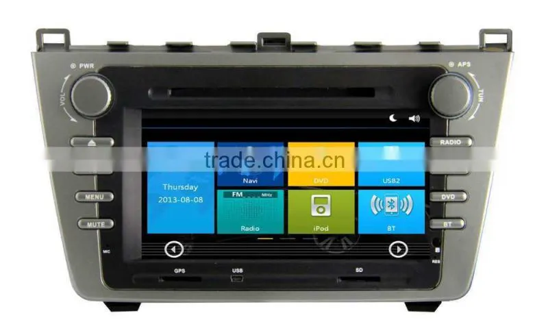 ZESTECH GPS digital media player car dvd cd player FOR MAZDA 6 with Win CE 6.0 system 800MHz 3G Phone GPS DVD BT