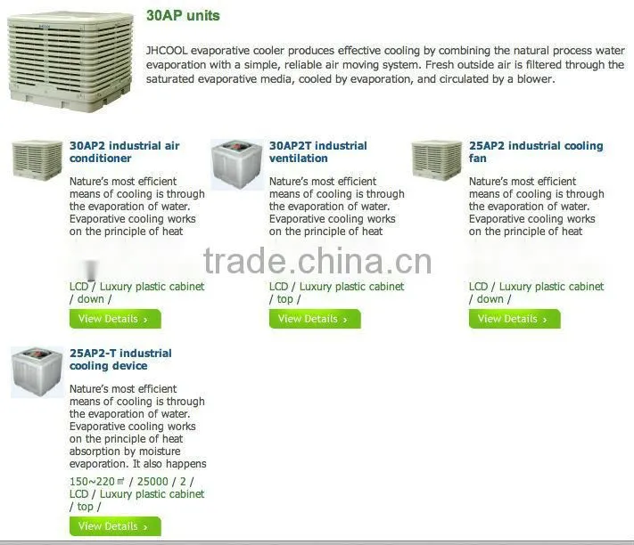 good for industry! swamp air coolers for industrial air coolers
