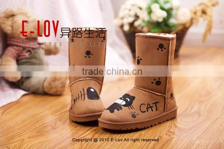 2015 hot sales high quality and cheap womens boots winter suede