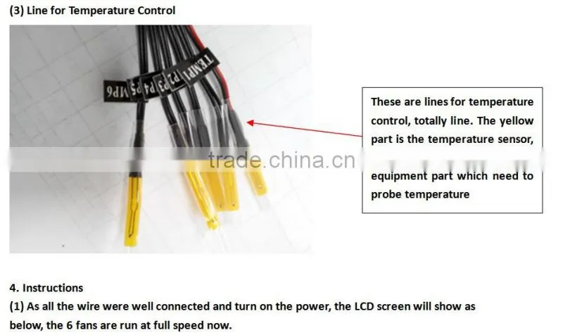 computer fan con-100L 6 Chatroller fan speed controller gaming fan 5.25 touch LCD display Liquid Cooler pump Control