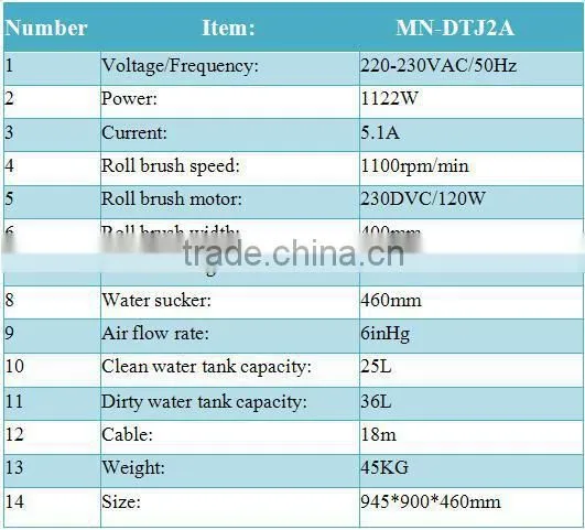 Hot sale DTJ2A carpet extractor machine