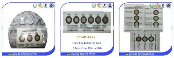 Chinese Supplier Six Dots Humidity Indicator Cards