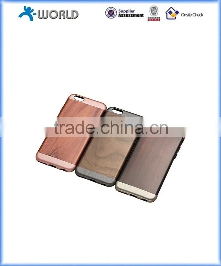 Soft Natural wood TPU wooden case for iphone 6S