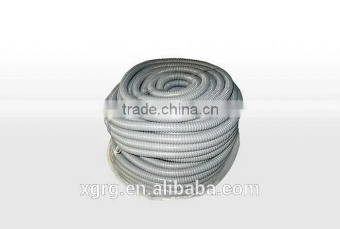 Grey PVC Coated Metal Electrical Galvanized Low Voltage Flexible Conduit