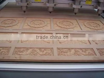 2015 hot new products multihead 3d wooden door design cnc router machine