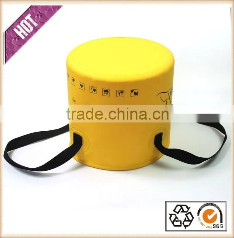 Fishing Folding Bucket 10L 20L 30L Flexible and Foldable PVC Tarpaulin Folding Bucket With Lid