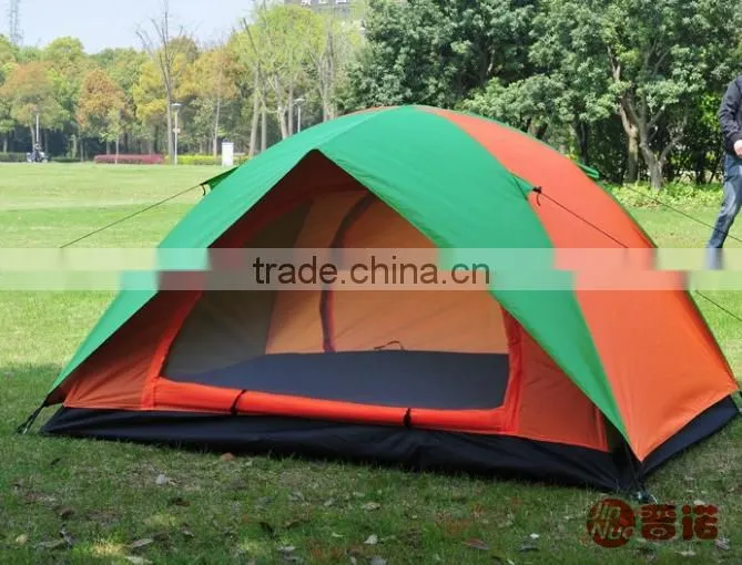 6 Person Tent Double Layer Polyester Fabric Hiking Tent