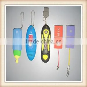 2014 custom soft PVC /silicone /rubber USB flash drive cover with all kinds of animal shapes