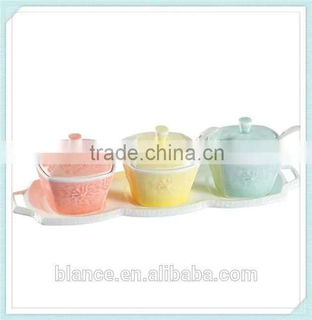 ceramic salt and pepper canister for sugar and flour