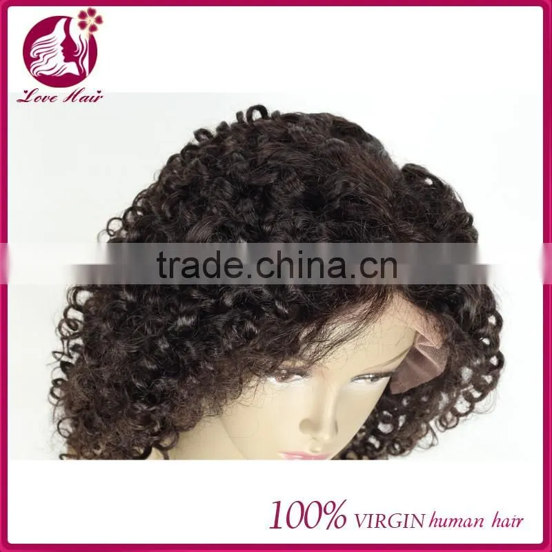 Virgin hair wholesale accept paypal european afro curl hair adjustable wig cap
