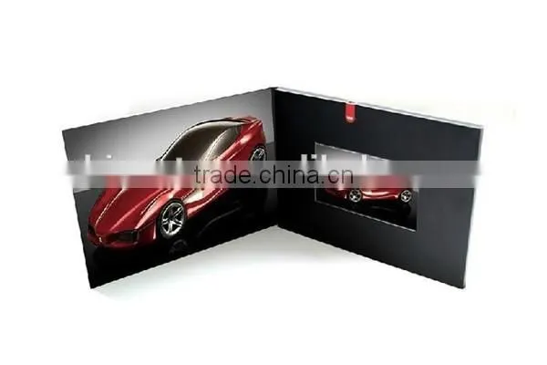 High Quality 2.4/ 2.8/4.3/5.0/7.0/10.1video book/video brochure /video catalogue /lcd video wedding invitation card
