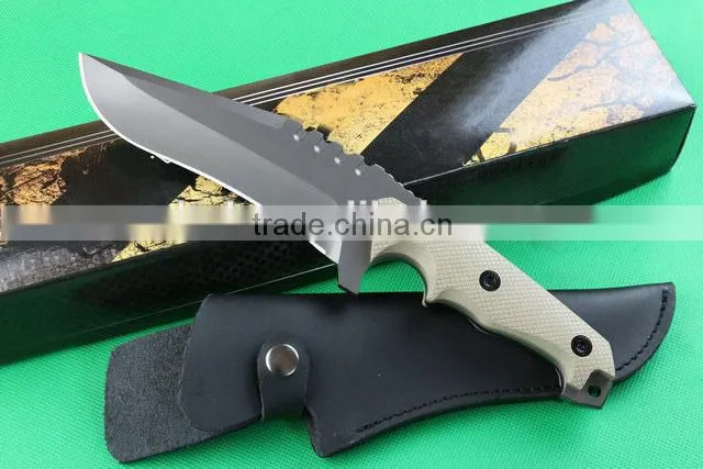 OEM full tang structure combat knife with G10