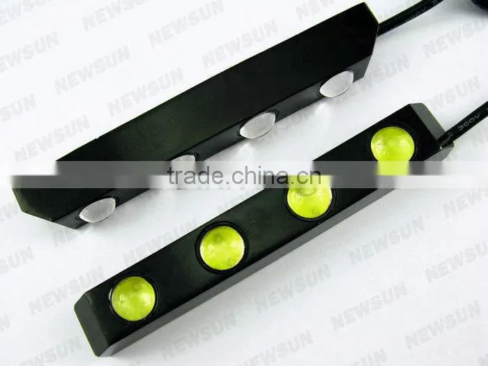 2*4W 8pcs Epistar leds daytime running lights, high quality tail light/ front light with one year warranty