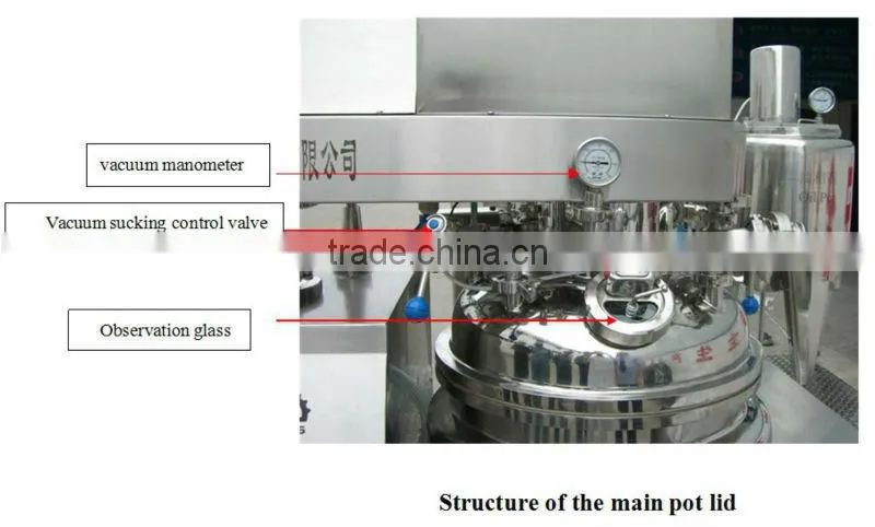 cream vacuum emulsifying mixer