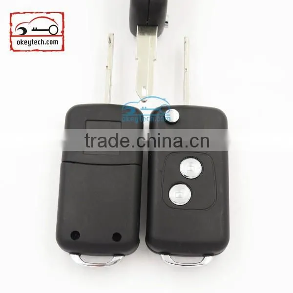 High Quatity Peugeot remote key for peugrot modified remote 206 key shell Car Key 2 button case
