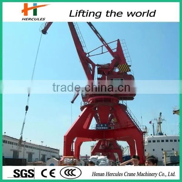 360 Degree Rotating Unloading Offshore Port Crane