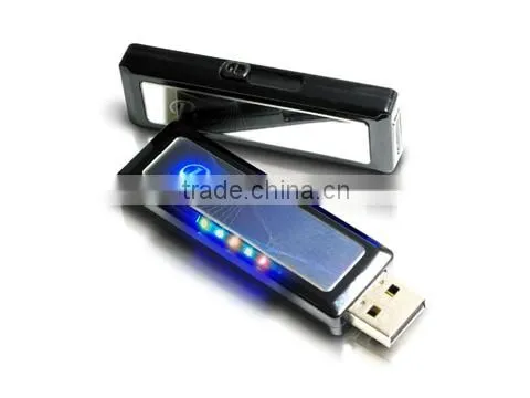 Promotion gift usb flash driver with led light 128MB to 64GB,with real capacity