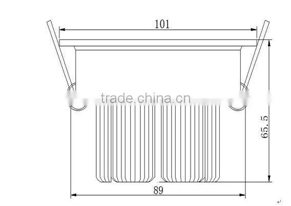 CE-approved LED decorative ceiling lamp with 7*1W LED Light Source