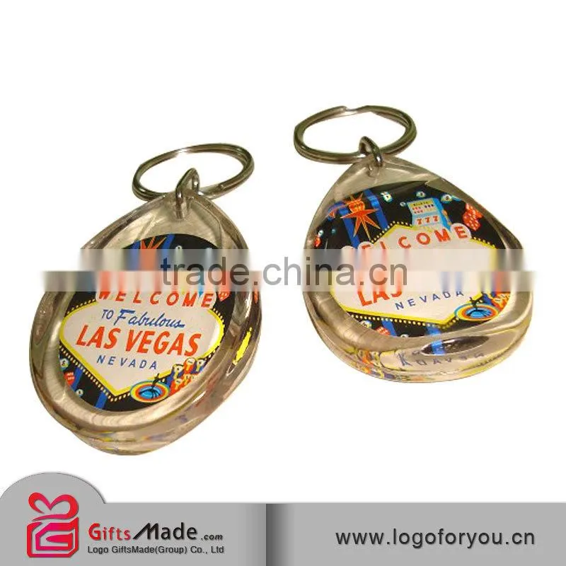 trade assurance supplier custom both sides clear acrylic photo keychain