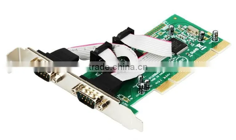 2 Port RS232 RS-232 Serial Port COM DB9 to PCI Card Adapter Converter MCS 9865 Serial industry